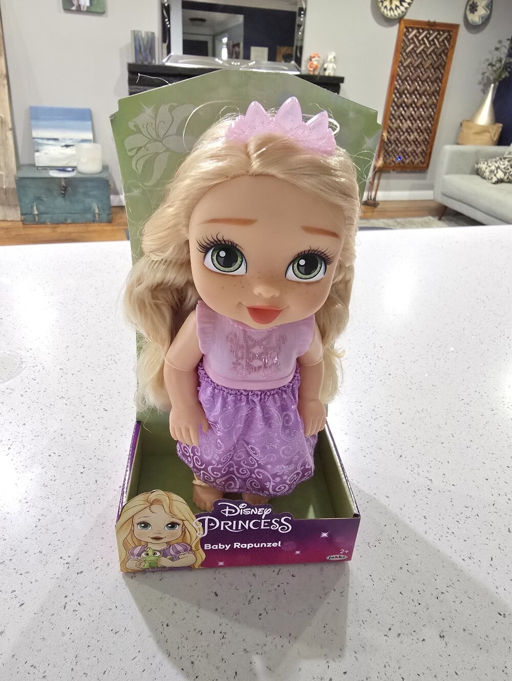 Disney Baby Rapunzel Doll in Purple Outfit
